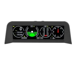 Advanced GPS Speedometer HUD with Inclinometer and Protractor Display (X90)