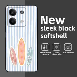 Marine Life Crabs and Lobsters Soft Black Phone Cover - Redmi Note 13 5G (Black10)