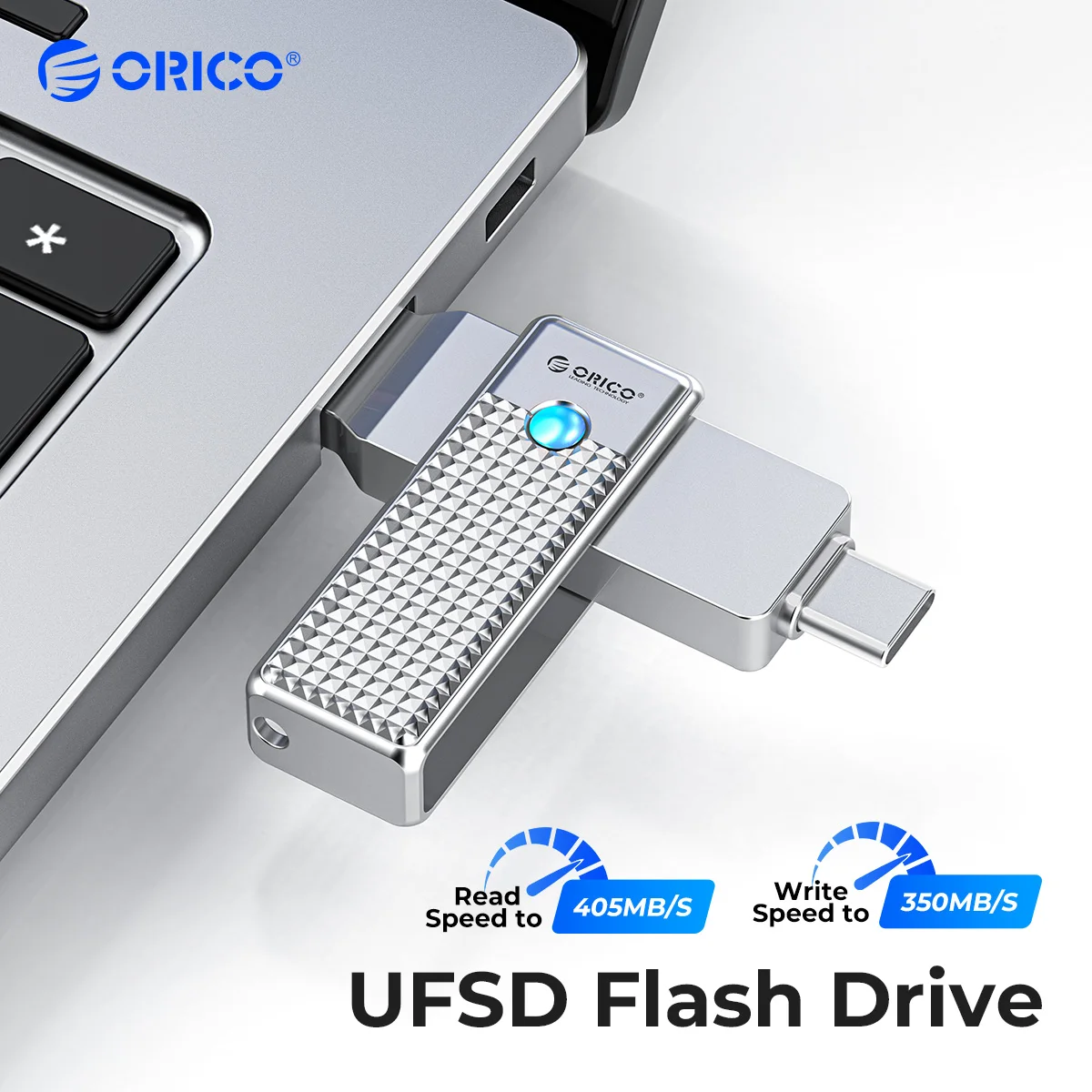 Orico Ufsd 405 mb s Alta Velocidade tipo c Usb a Interfaces Duplas Pen Drive em Dual Flash Drive para Macbook Android Smartphone pc