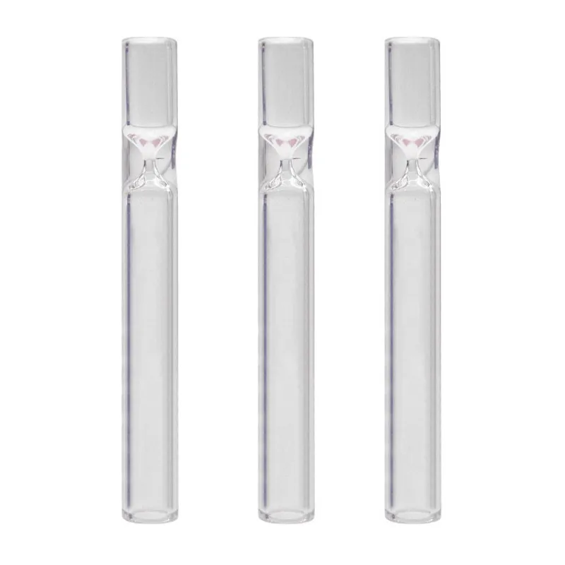 Smoke Herbal Tube Pipes Transparent Glass Rod Letter Printed Handpipes  Suction Nozzle Filter Smoking Pipe High Quality From Superstar009, $1.26