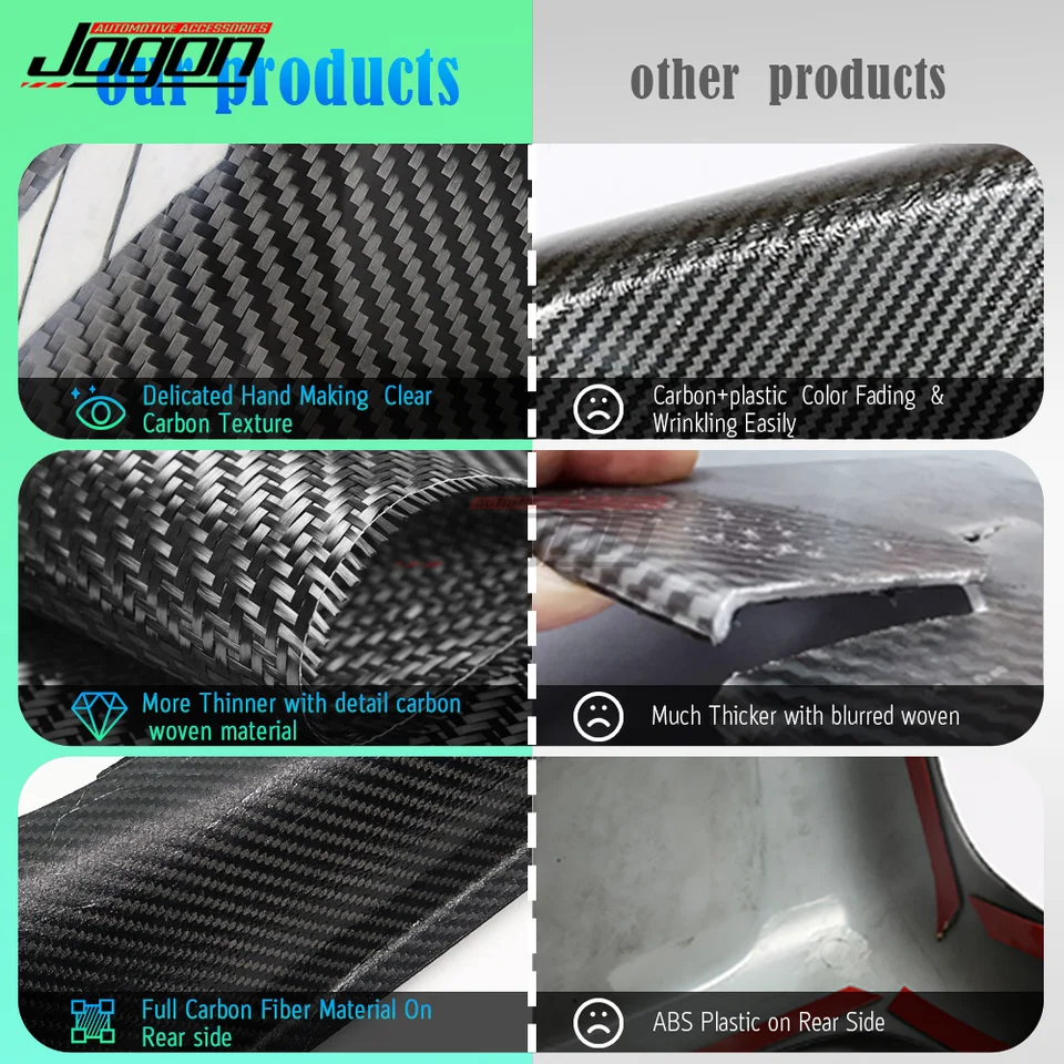 2個リアルカーボン繊維外装ドアハンドルカバーポルシェ918 718