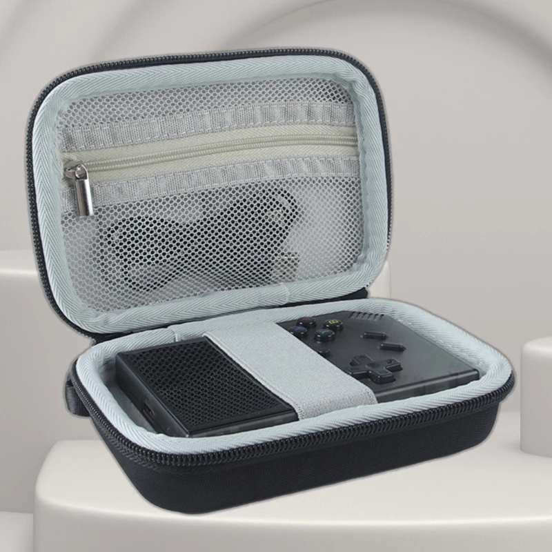 

Портативное решение для хранения, амортизирующая Жесткая Сумка из ЭВА для путешествий, сумка для хранения для игровых консолей RG35XX H