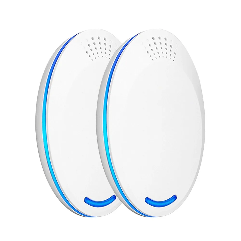 2 Pezzi Repellente Per Parassiti Ad Ultrasuoni Plug Controllo Elettrico Dei Parassiti-Repellente Per Zanzare Domestico Sicuro Professionale