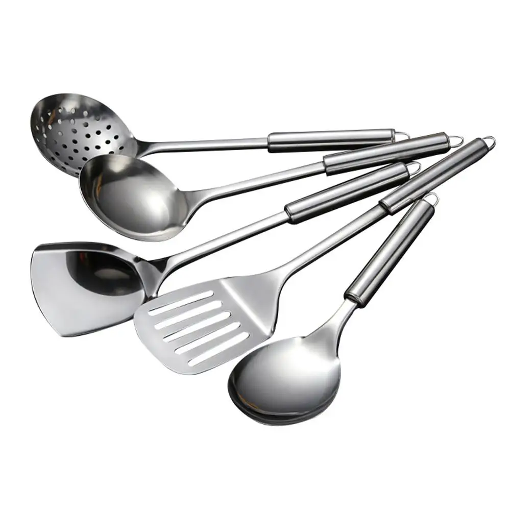 Premium Stainless Steel Kitchen Utensil Set - 5 Piece Cooking Tool Collection