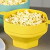 Silicone Microwave Popcorn Bowl Foldable Popcorn Maker Bucket Bowl With Lid Folding Popcorn Kitchen Baking Tool 4