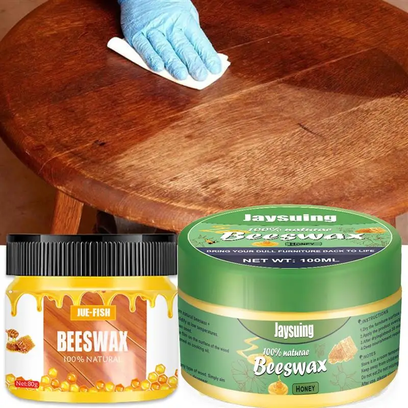 Furniture Wood Care Polishing Beeswax  Wax Solid Seasoning Beeswax Polisher Waterproof Furniture Care Maintenance Beeswax