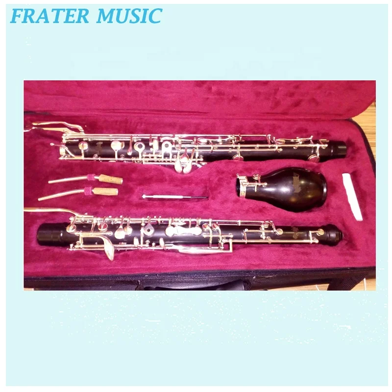 High Grade Ebony Wood Instrument Body F Key English Horn With Silver Plated Keys (JEH-200)