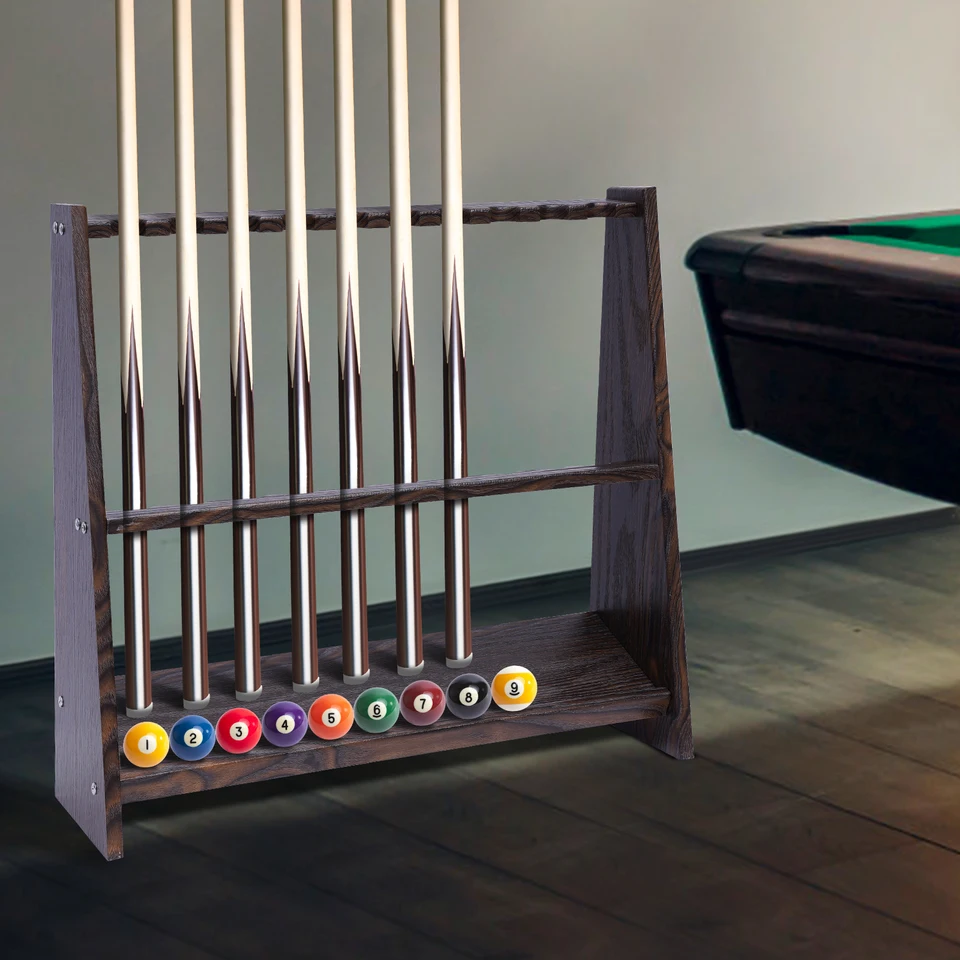 Billiard Cue Racks 8 Pool Cue Rack - Billiard Cue Stick - Deluxe Floor ...