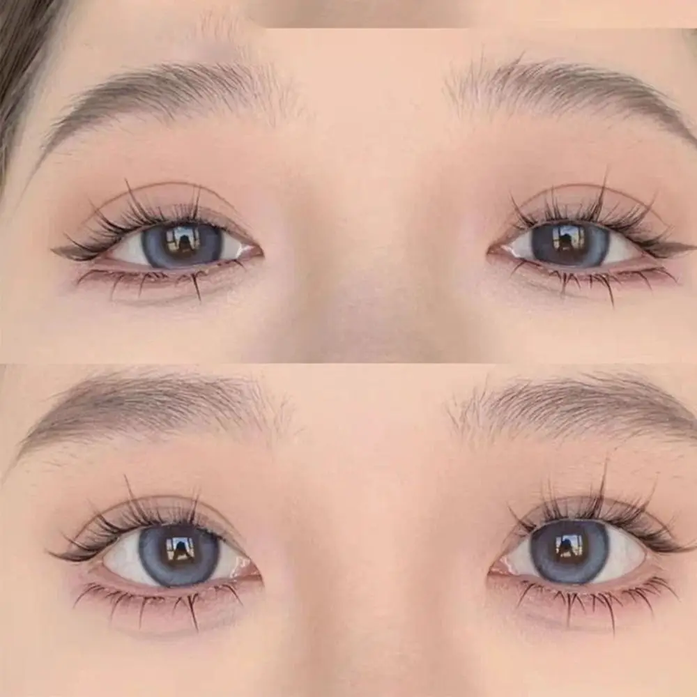 휴대용 자연스러운 속눈썹 아름다운 단일 클러스터 메이크업 도구 대용량 자가 접착식 인조 속눈썹 초보자용