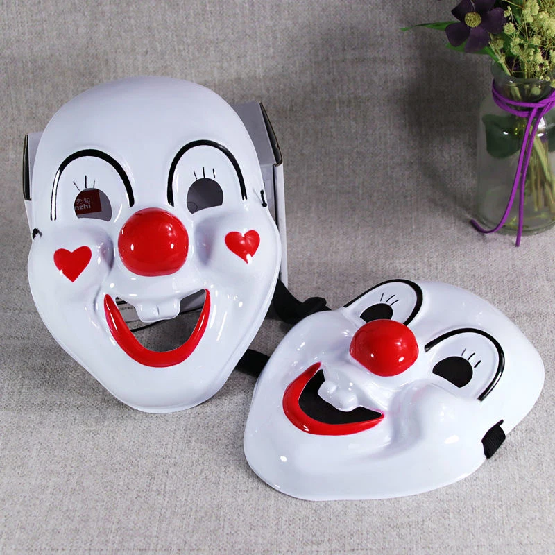 

Happy Clown Halloween Prom Full Face Plastic Masquerade Mask Fashion Party Gathering Easter Dance Festival Comedy Hip-hop Show