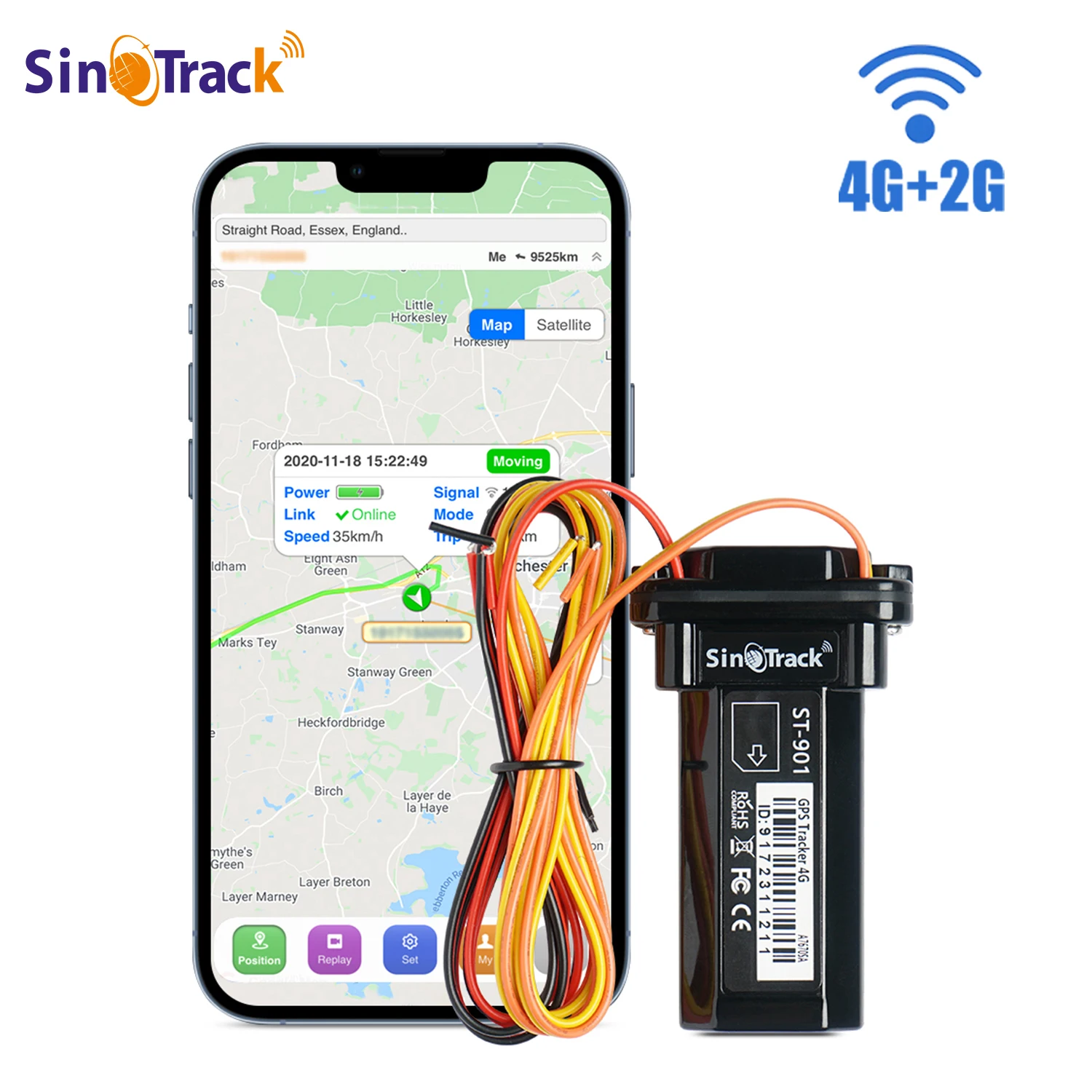 4G Mini Tracker ST-901L Waterproof Builtin Battery GPS for Car vehicle gps device motorcycle with online tracking software