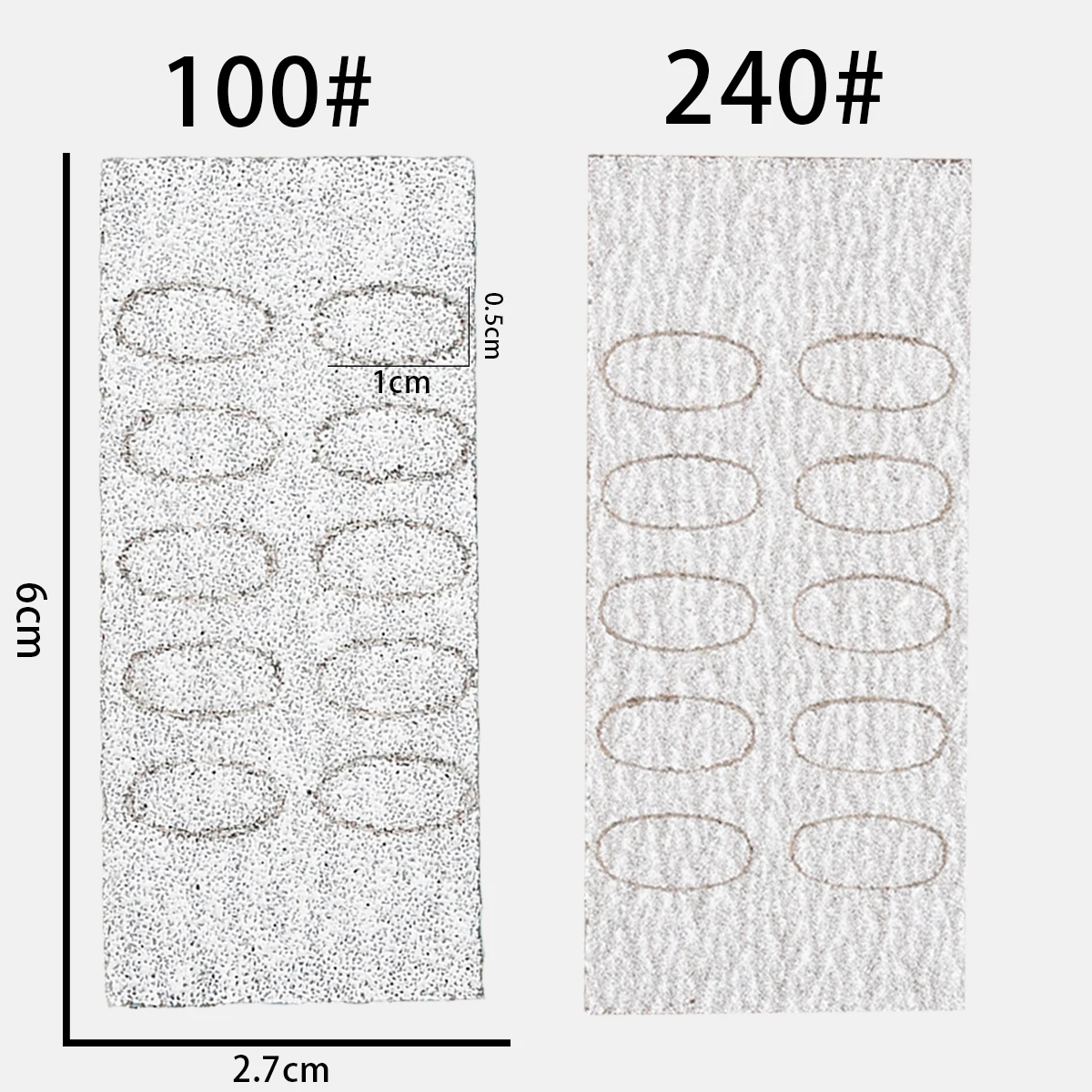 Description Picture 3 of item50pcs 100/240# Nail Cuticle Pusher Self-adhesive Sand Flake Files Trimming Nails Pre Polishing Manicure Treatment Tool SteelPush