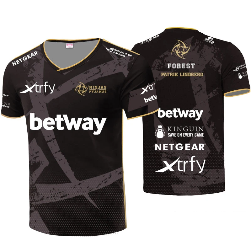 Cs: go dota2 e sports player uniforme equipe nip jerseys tshirt nome ...