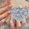 4 Pieces Manicure Silicone Mold Reusable Valentine's Day Versatile And Gentle Love Rose Party Nail Decoration Nail Salon 4
