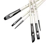 6pcs Acrylic Paint Brushes Set for Acrylic Oil Watercolor Gouache Artist Professional Painting Kits with Synthetic Nylon Tips 5