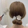 Shell Flower Magic Bun Maker Flower Bud Head Bun Maker Bow Pearl Hair Pin Lazy Hair Dish Artifact Women Hair Styling Braiders 2