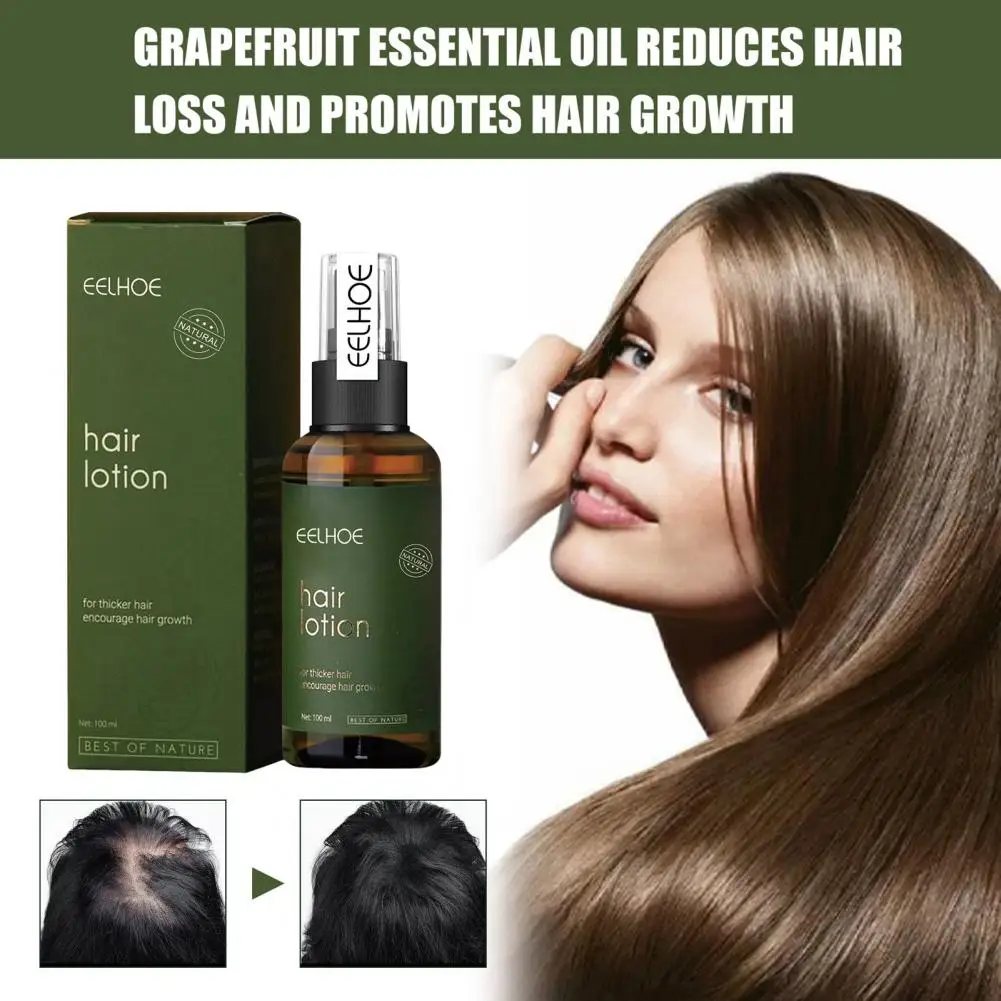 100ml Effective Hair Loss Liquid Portable Hair Growth Spray Natural Fast Hair Growth Essence Spray  Anti-shedding
