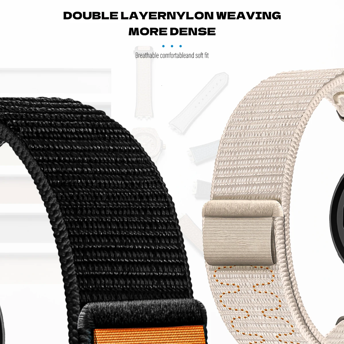 Nylon Quick Fit Strap with Loop Band - 22mm/26mm