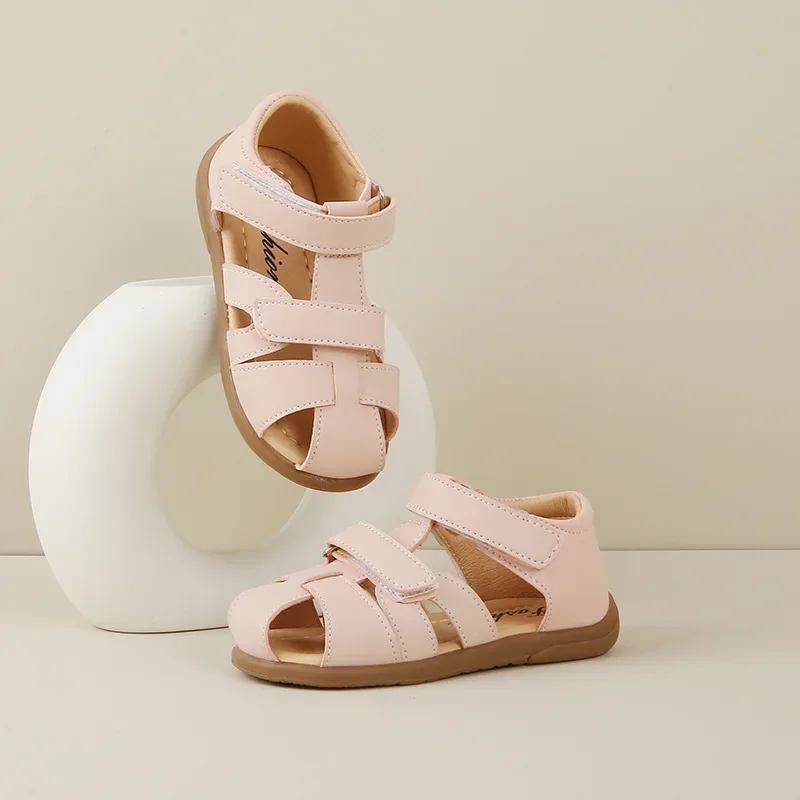 Child Sandal Summer Girls Sandal Flat Bottom Girls Shoes Soft Bottom Child Shoe Weave Boy Shoes Casual