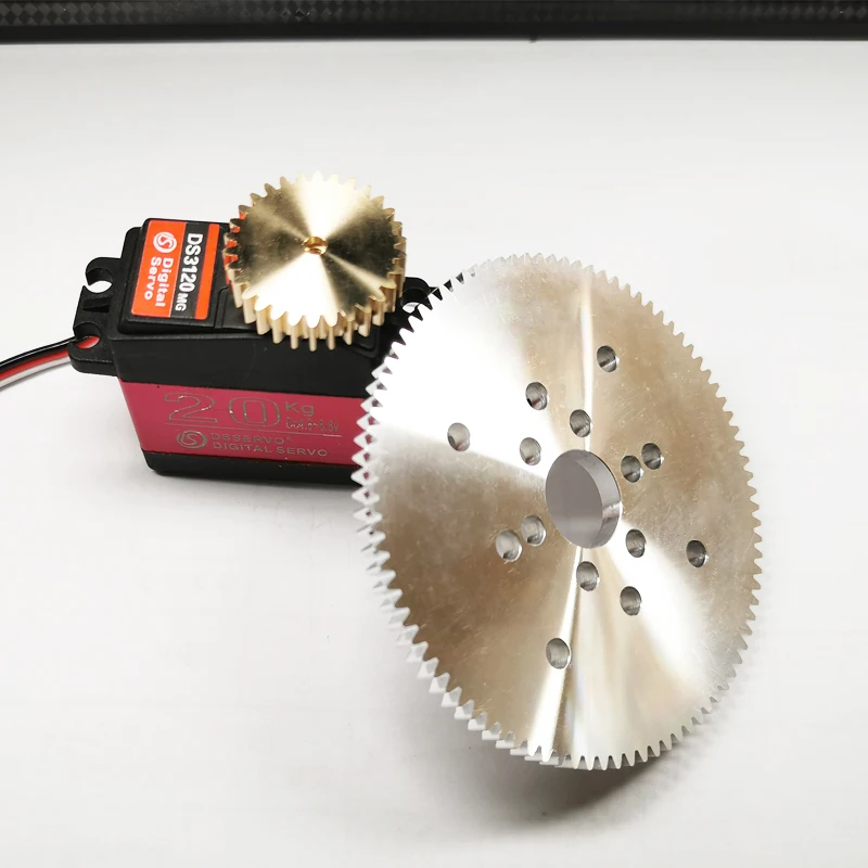Servo Gears 0.8M 90 Tooth Aluminum Gear RC Servo Accessories Robot Arm Gear