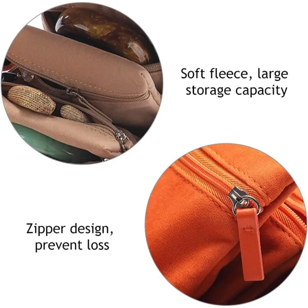New Velvet Jewelry Organizer Book Design Foldable Jewelry Storage Book with zipper Soft Storage Bag for Rings//Earrings