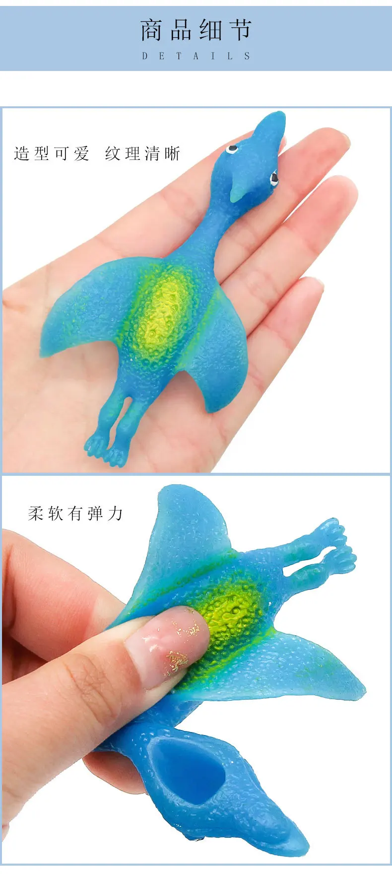 Finger Ejection Dinosaur Toys Rubber Dinosaur Slingshot Boys Stress Relief Toys Kids Decompression Gift Toy Party Favors 5/10Pcs stress relief toys finger dinosaur toys