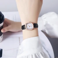 Women's Watch Fashion Small Arabic Quartz Watches Leather Band Wristwatches 4