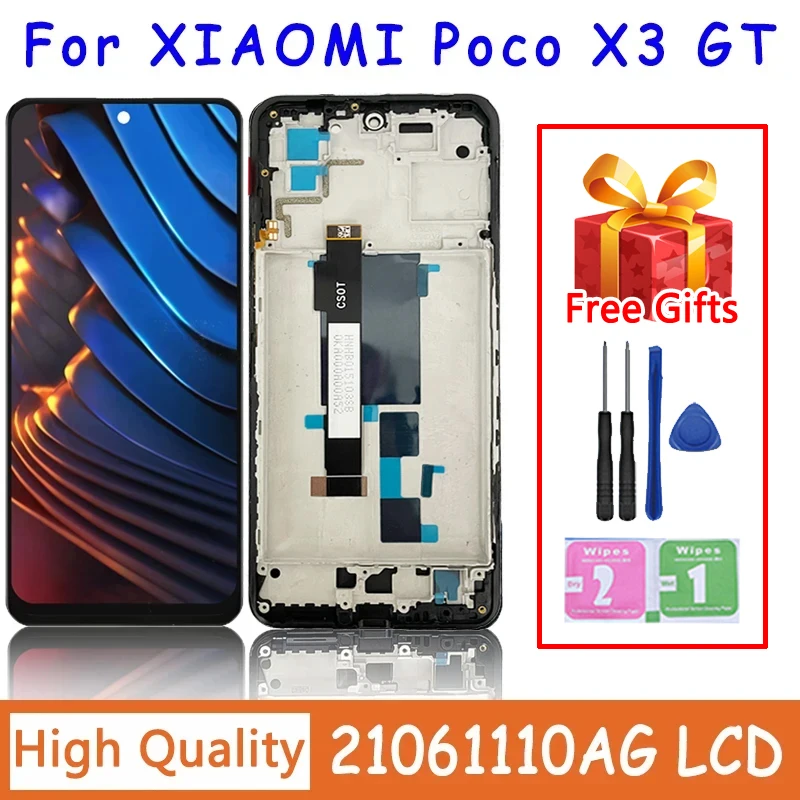 高品質シャオ mi POCO X3 GT ディスプレイ lcd タッチスクリーン