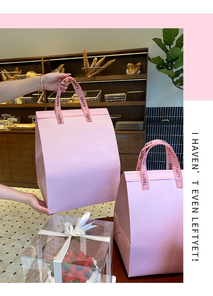 10pcs Disposable Aluminum Foil Insulated Cake Bags – Handheld Takeaway Packaging for 4/... - SKU IFB01644 - UGI Packaging