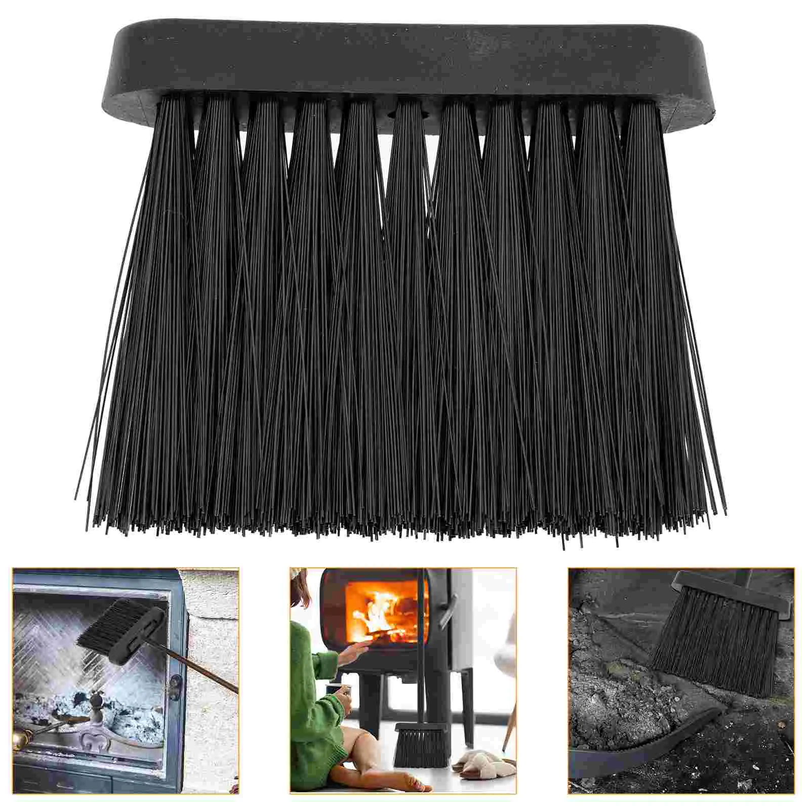 

4 Pcs Fireplace Brush Duster for Replacing Concentrate Tool Plastic Mantel Cleaning