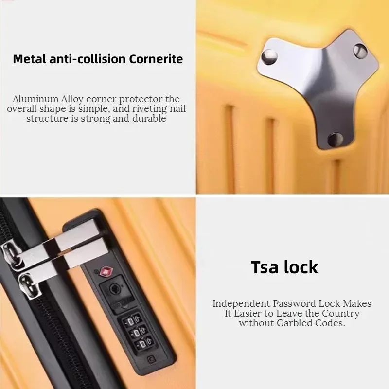 Large Capacity Travel Suitcase with Silent Wheels