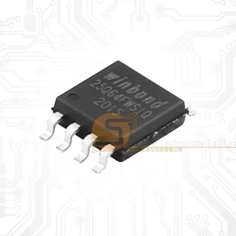 5-Pack Winbond W25Q64FWSIG 64Mb Serial Flash Memory IC Chips - SOP8 Package