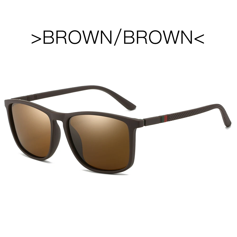Men's Polarized Sports Sunglasses - Lightweight UV400 Protection Square Eyewear