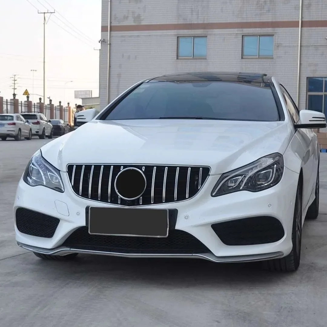 메르세데스 C207 A207 W207 쿠페 2009-2015 AMG 스타일 글로스 블랙 프론트 범퍼 그릴 메쉬 패널 교체용