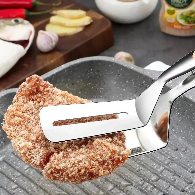 Kitchen Utensils Multifunctional Tool Set 2-in-1 Kitchen Accessories Kitchen Gadget Sets Omelette Spatula Silicone Spatula for Toast Pancake Egg Flip Tongs Cocina
