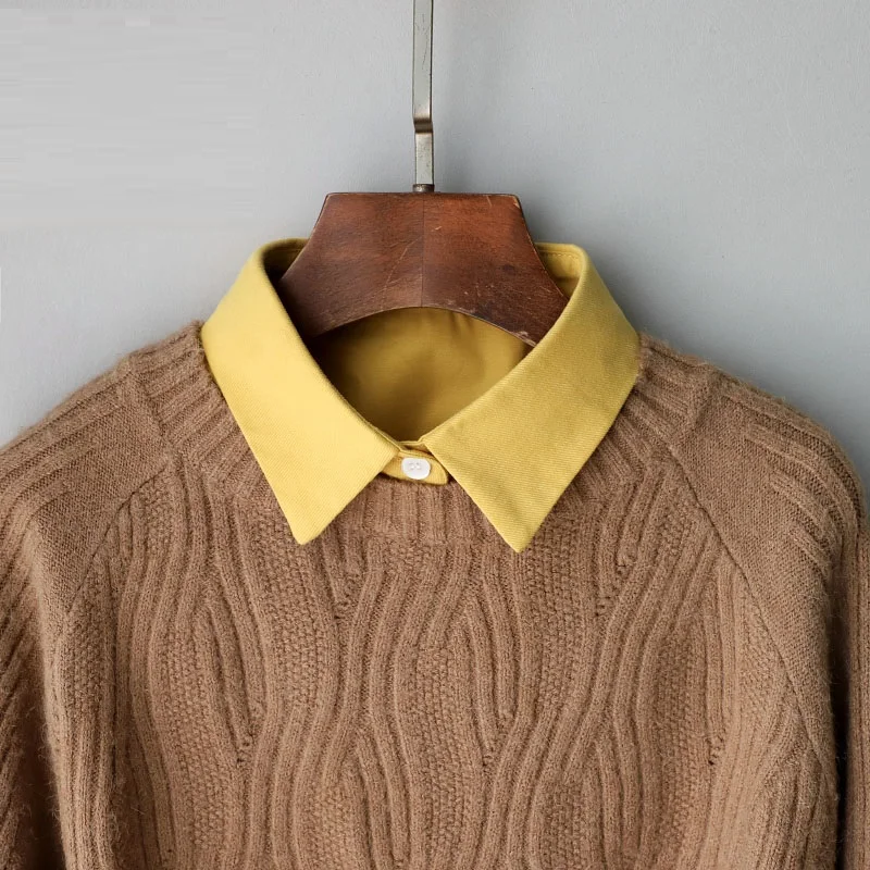 Yellow Cotton Fake Collar Women Blouse Shirt Decor False Collar Top Woman Detachable Collar Shirt Women Tie Removable Half Shirt