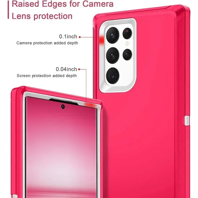 Heavy Duty Defend Armor Shockproof Phone Case withCover Box