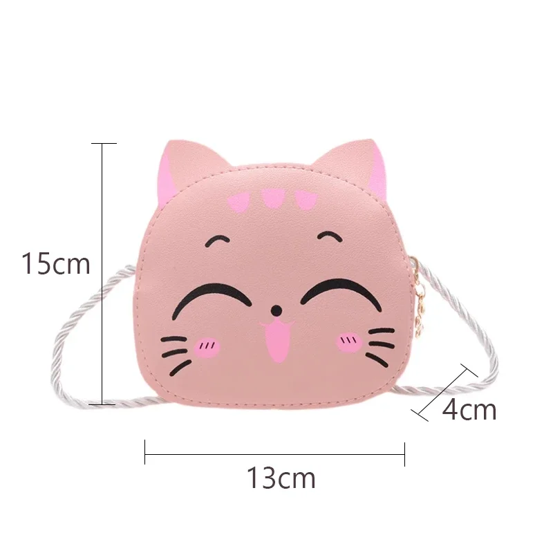 Cartoon Kids Bag Fashion Cute Cat Crossbody Bag Coin Wallet Lovely Hand Bags for Boys and Girls Mini Shoulder Bags 5