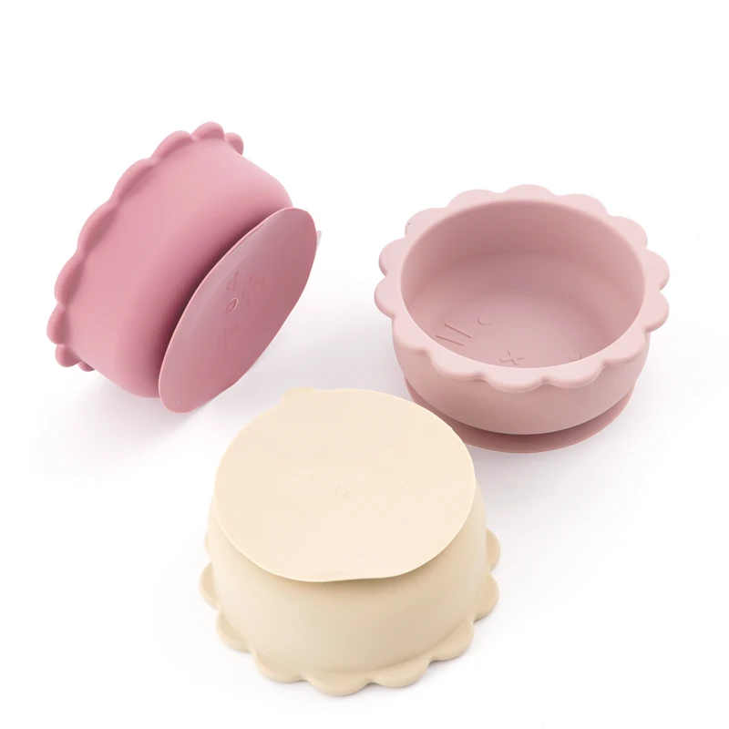 Mother Kids Baby Silicone Suction Bowls For Kids Waterproof Baby Feeding Dishes Plates Children's Tableware Dishes Kitchenware 2