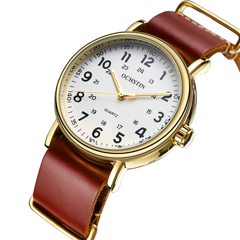 Ochstin New 2024 Navigator Series Simple and Comfortable Multi functional Quartz Movement Waterproof Watch Men's Quartz Watch