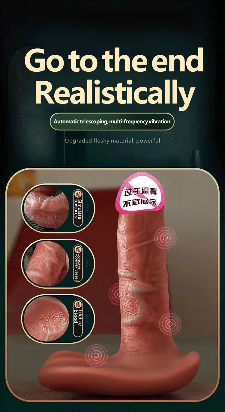 Vibrator Dildos Thrusting Jumping eggs Dildo Realistic Vibrating Dildo G-spot Anal Stimulation Vibrating Sex Toys for Women