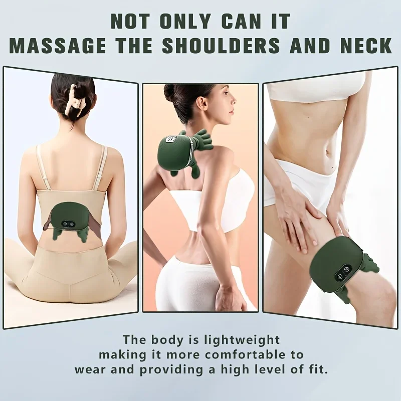 Electric Shiatsu Neck Shoulder Massager with Deep Kneading Finger Pressure for Muscle Relaxation and Back/Shoulder Pain Relief