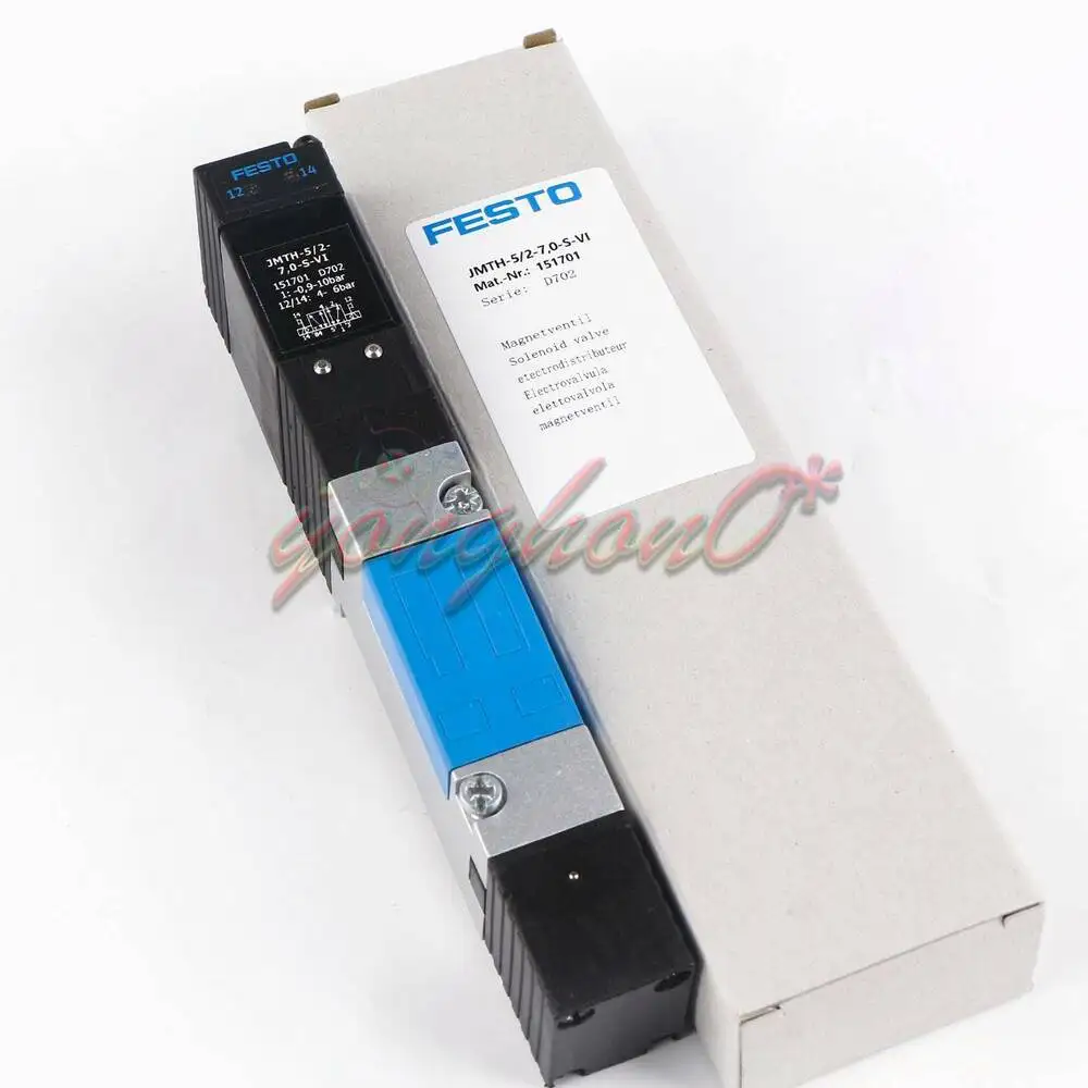 

Новый электромагнитный клапан FESTO 151701 JMTH-5/2-7,0-S-VI, 1 шт.