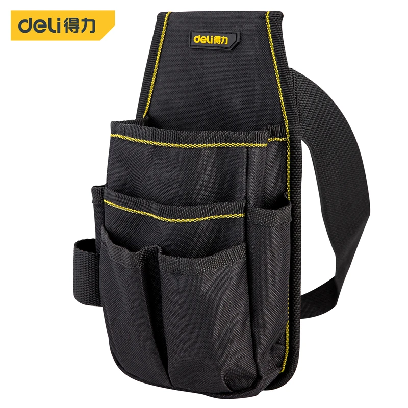 Deli Tool Belt Screwdriver Storage Organization Tools Kit Holder Multifunction Oxford Cloth Tool Bag Electrician Waist Bag Pouch tech tool bag