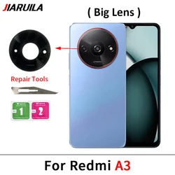 Enhanced Rear Back Camera Glass Lens with Adhesive Sticker (For Redmi A3 Big)