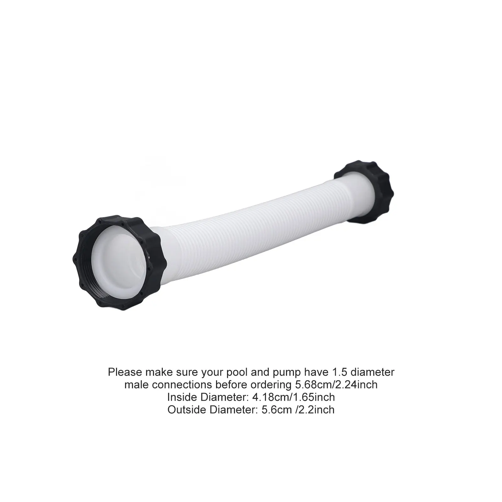 Pool Pump Replacement Hose Pool Hose Coupling Swimming Pool Accessory 1.5in Diameter For Above Ground Pools