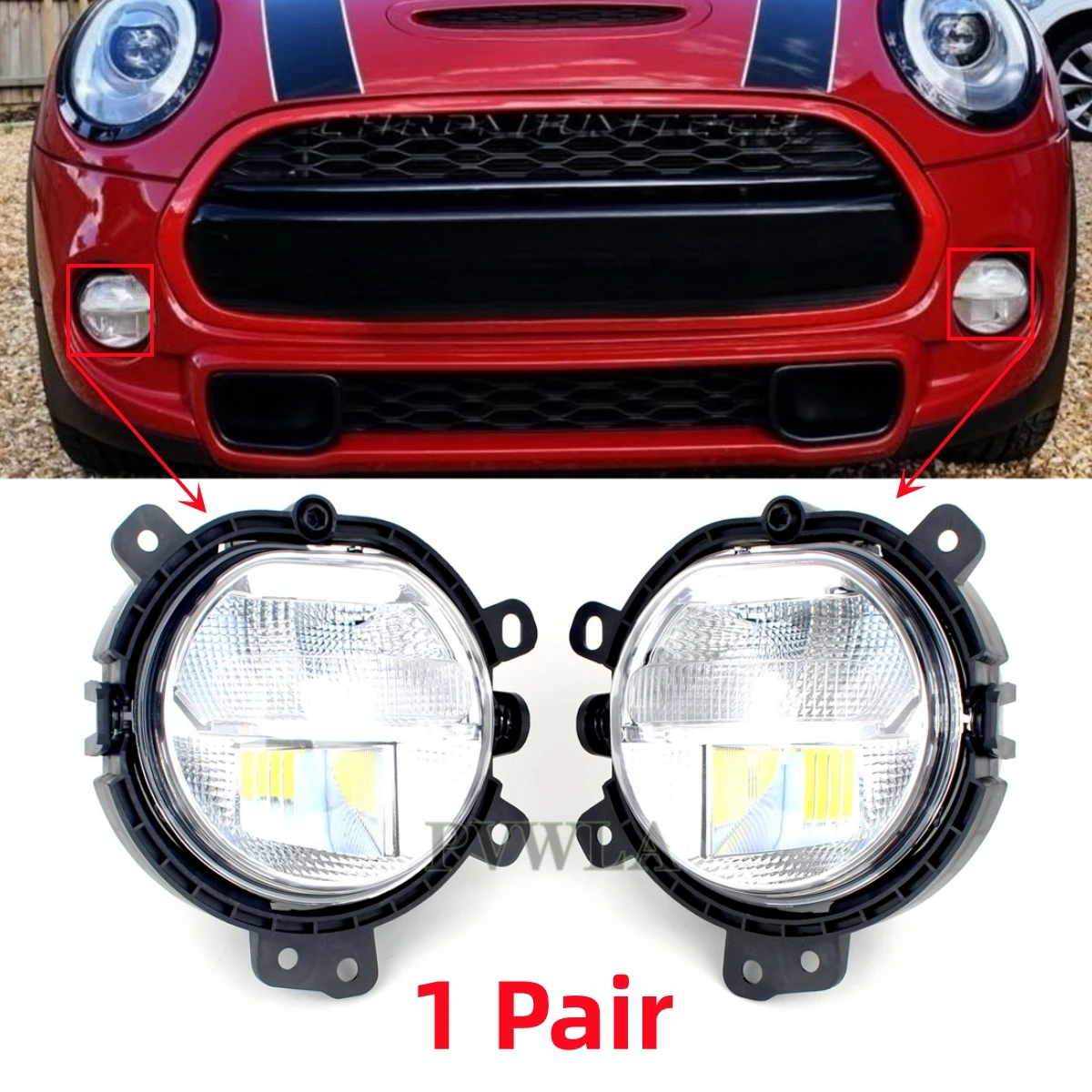 BMW MINI F56 クーパーSD 後期　LEDフォグランプ 2個セット Amazon | LED ヘッドライト 用 ミニ クーパー F54 F55 F56 F57