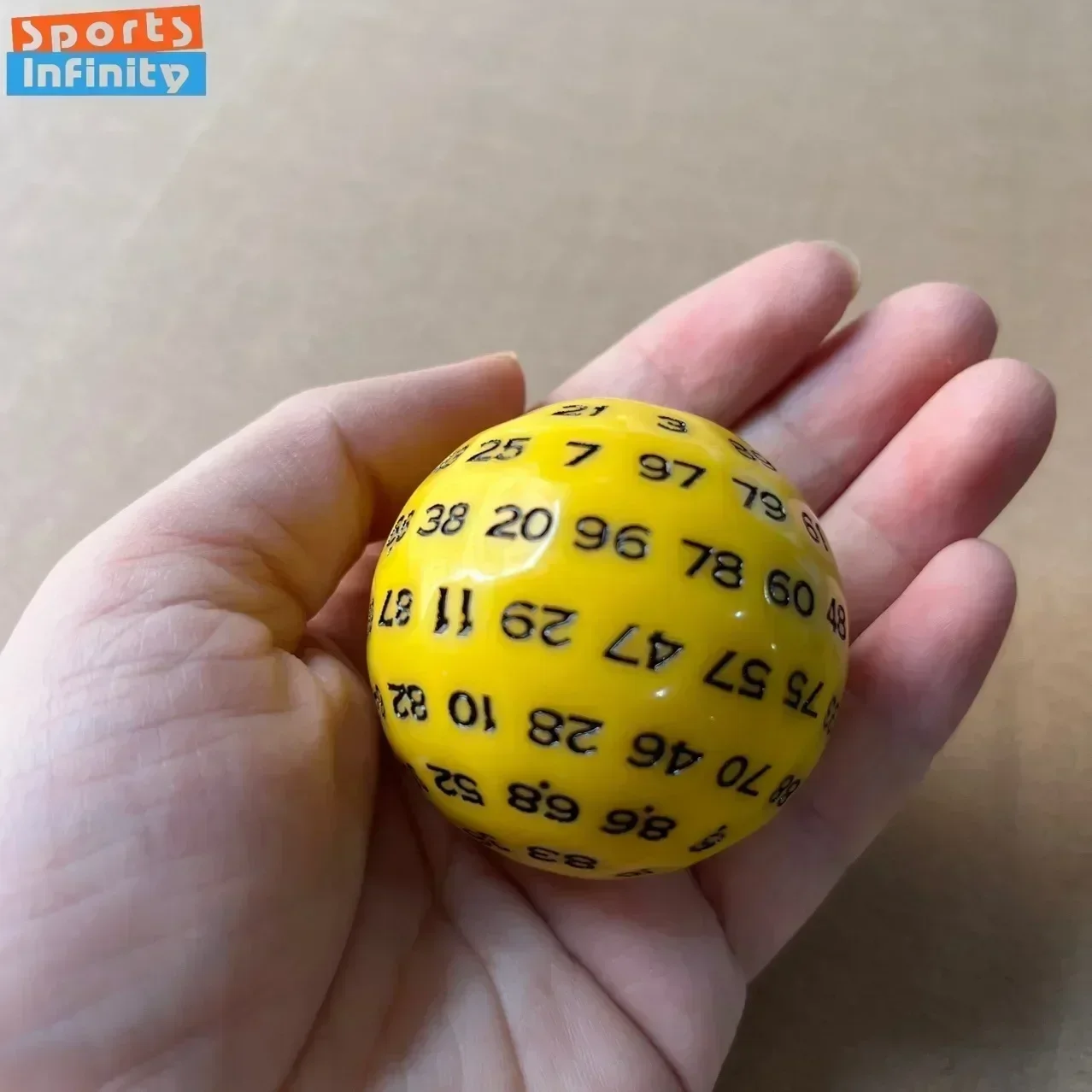 Game Dice Dice Set 1pcs 100 Faces Round Ball Multicolor Digital for DND TRPG RPG Cthulhu Gaming