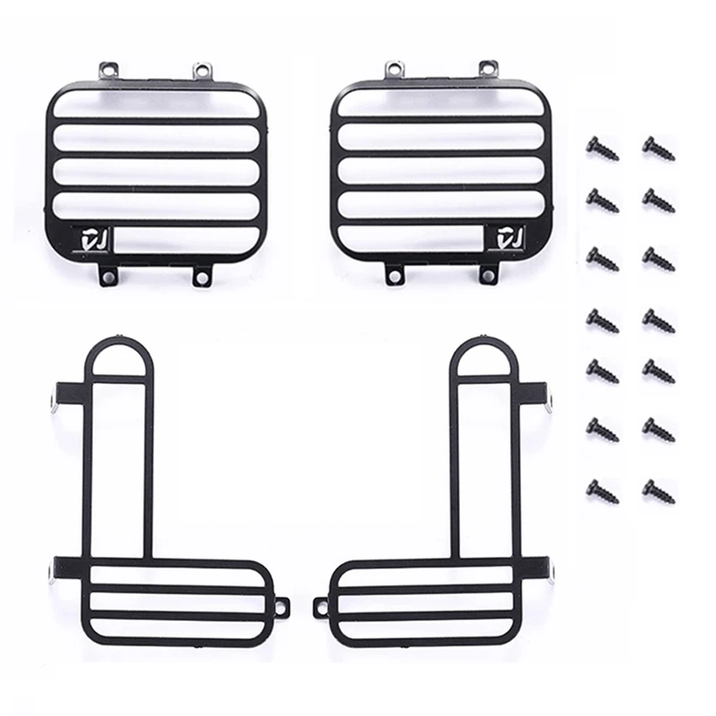 New-For MN D90 MN99S Front And Rear Light Lamp Guards Lampshade Light Cover Guard Grille 1/12 RC Car Upgrades Parts