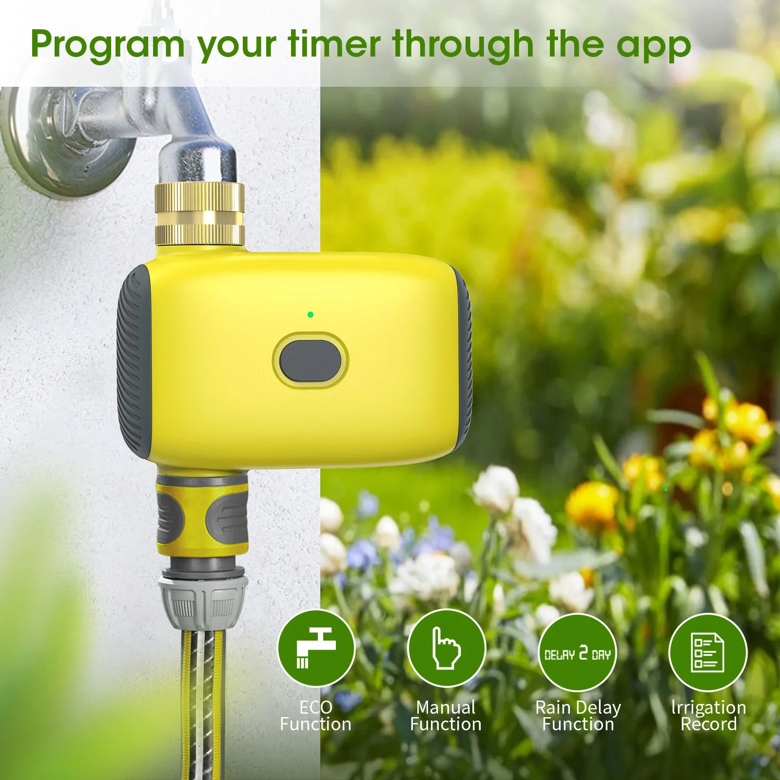 Tuya Smart Zigbee Watering Timer Automatic Drip Irrigation Controller Smart Water Valve Garden Automatic Watering System